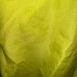 Disney Neon Green On Green Mickey Mouse Face Logo Athletic Jogger Pants Size XL